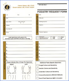 Podiatry request form